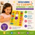 Tablero didáctico Montessori para aprender partes del cuerpo