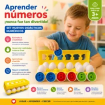 Huevos didácticos numéricos Montessori para niños