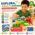 Tabla educativa Montessori de medios de transporte para niños