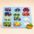 Puzzle Montessori de medios de transporte en madera