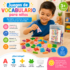 Set de aprendizaje de letras y números para niños que desarrolla lenguaje, memoria y motricidad fina.