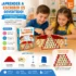 Juego didáctico de deletreo para niños que estimula la creatividad, memoria y aprendizaje del lenguaje.